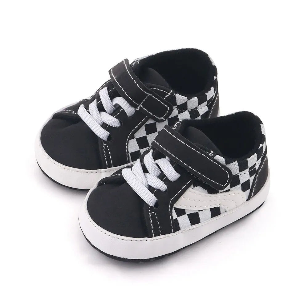 Newborn Baby Boys Shoes Pre-Walker Soft Sole Pram Shoes