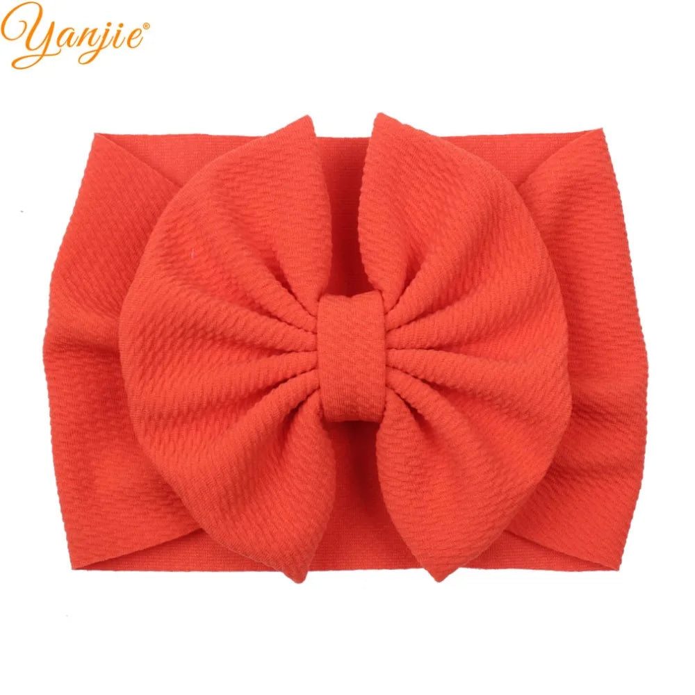 YANJIE 2023 New Turban Fashion 5'' Hair Bows Headband