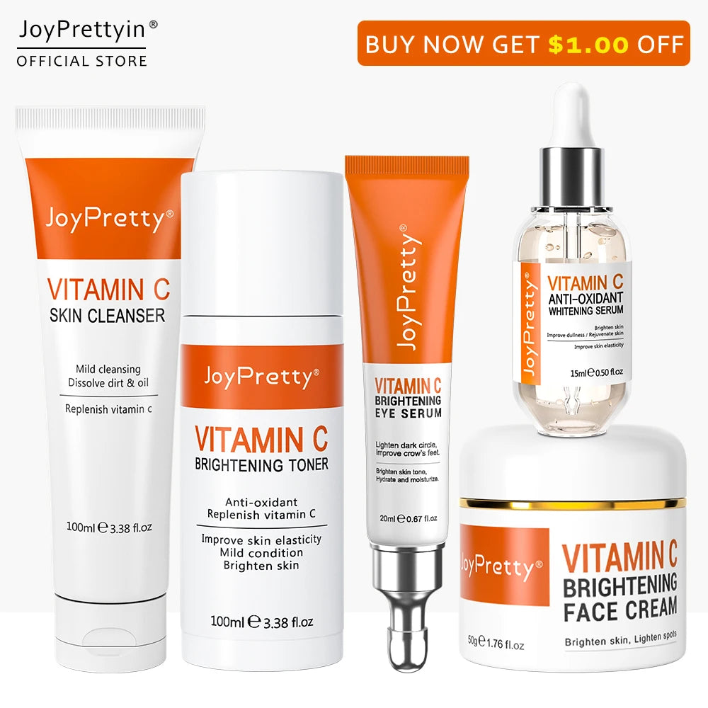 JoyPretty Vitamin C Skin Care Whitening Dark Spots Cream Serum