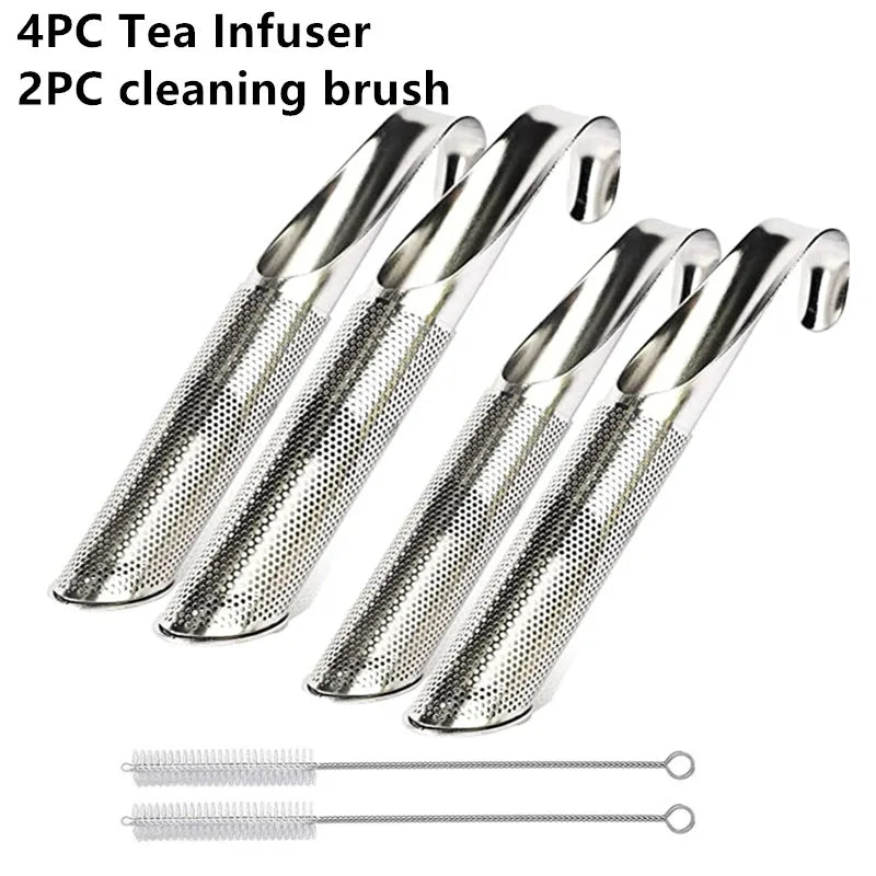 Stainless Steel Tea Infuser Creative Pipe Design Metal Tea Strainer for Mug