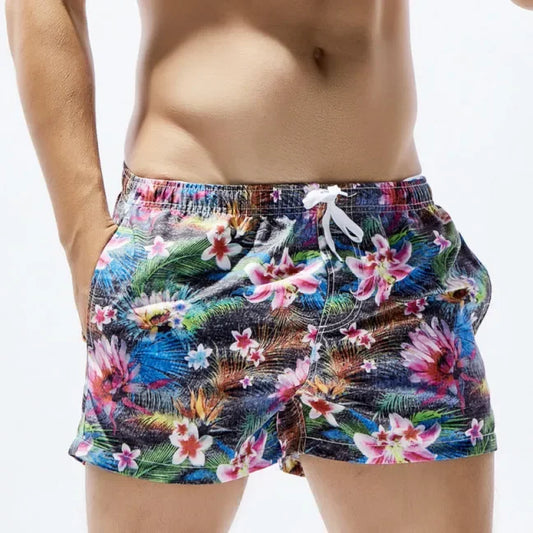 SEOBEAN Mens Board Swim Shorts Men Beach Swimming Suit Bermuda Surf Short