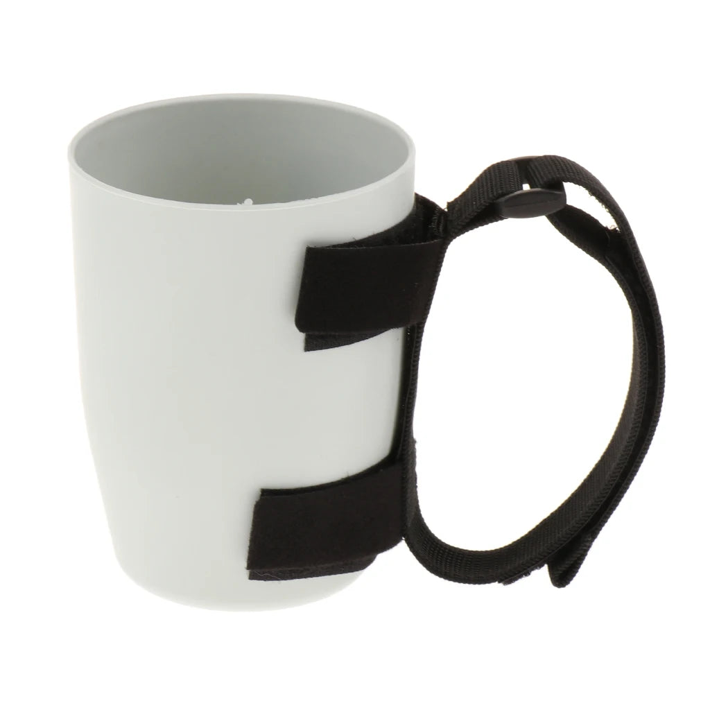 1 Piece Hand Strap Cuff Cup Dining Eating Aids Utensil for Hand Tremors