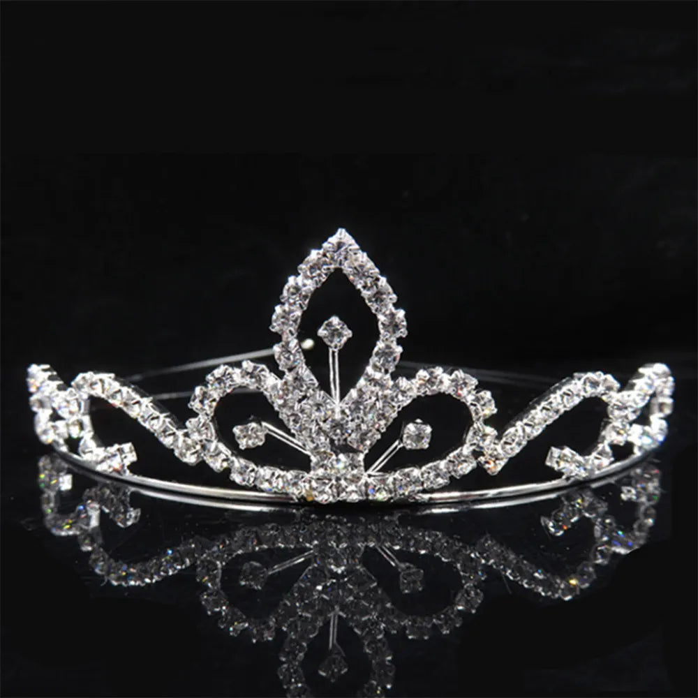 AINAMEISI Princess Crystal Tiaras and Crowns Headband Kid Girls Love Bridal