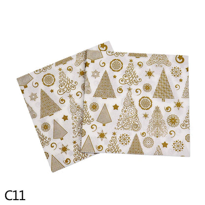 20pcs Christmas Napkins Merry Christmas Decoration Paper Napkins for New Year