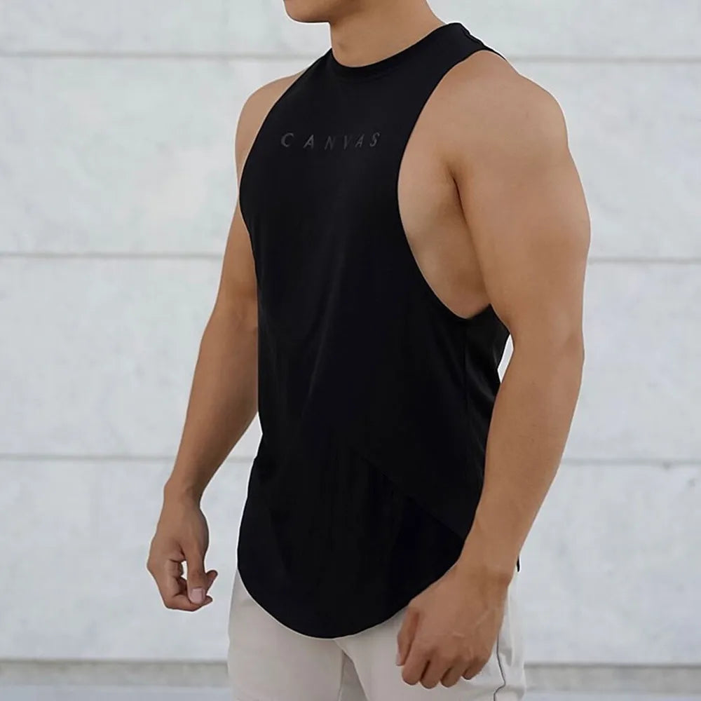 NEW Bodybuilding Sport Tank Tops Men Gym Fitness Workout Sleeveless Shirt