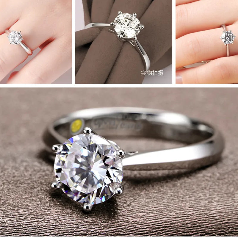 Romantic Wedding Rings Jewelry Cubic Zirconia Ring