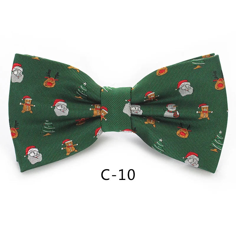 JEMYGINS Christmas Bow Ties for Mens Shirt  Snowflake Christmas Tree Pattern