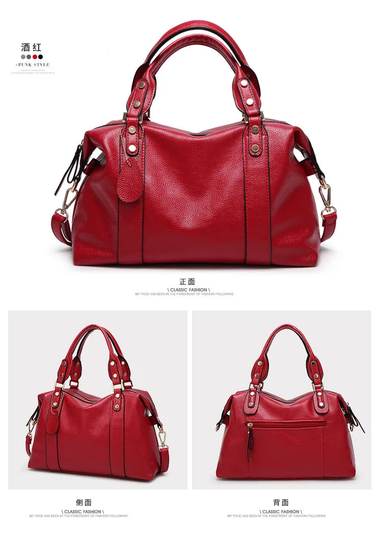 Wholesale Leather Shoulder Bag Women Tote Top Handle Handbags