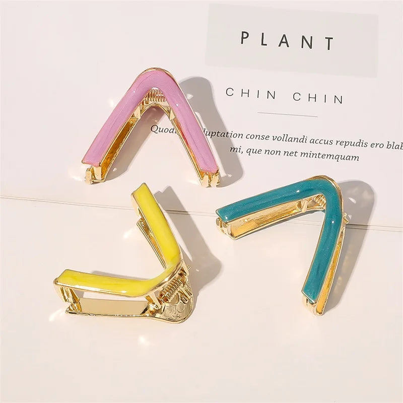 Korean Claw Clip Women Hair Clip Simplicity Elegant Geometric Shape Hair Clips