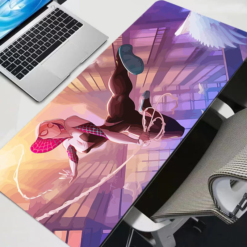 Marvel Sexy Girl Anime Mouse Pad Computer Spider-Man Gwen Gamer Mousepad Laptop