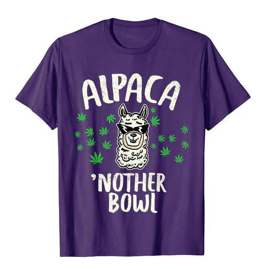 Alpaca 'Nother Bowl Funny Marijuana Weed Smoker T-Shirt High Quality Novelty