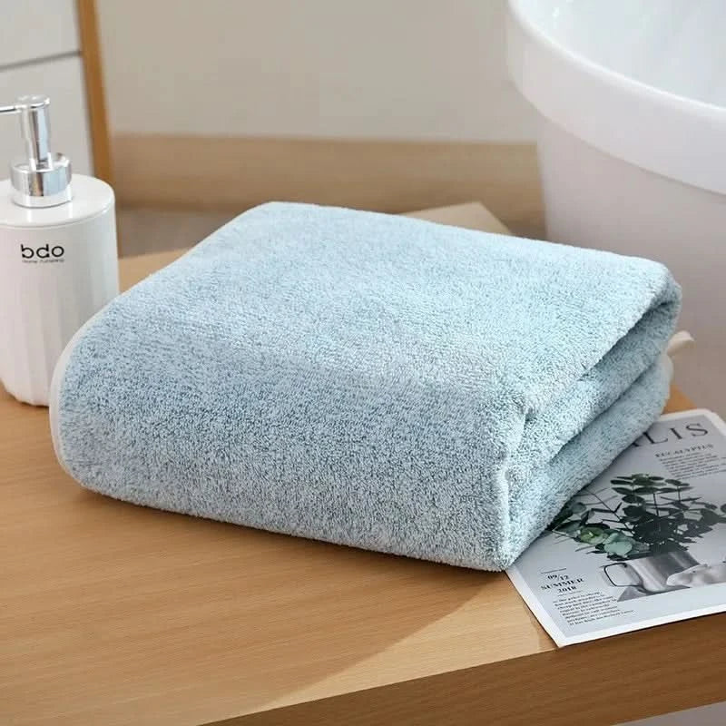 70x140cm Bamboo Charcoal Coral Velvet Bath Towel for Adult Soft Absorbent