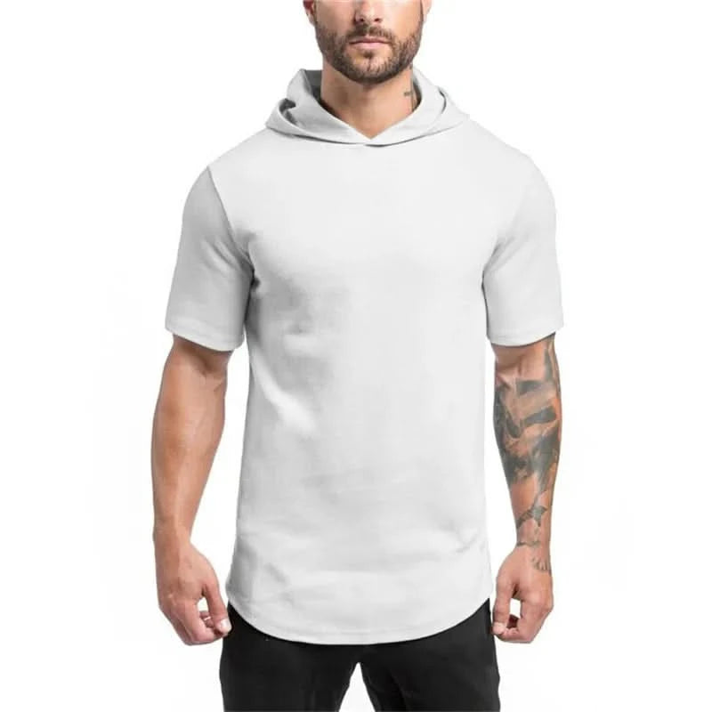 Mens Bodybuilding Hoodies Men Gyms Sleeve Fitness T Shirt Pullover