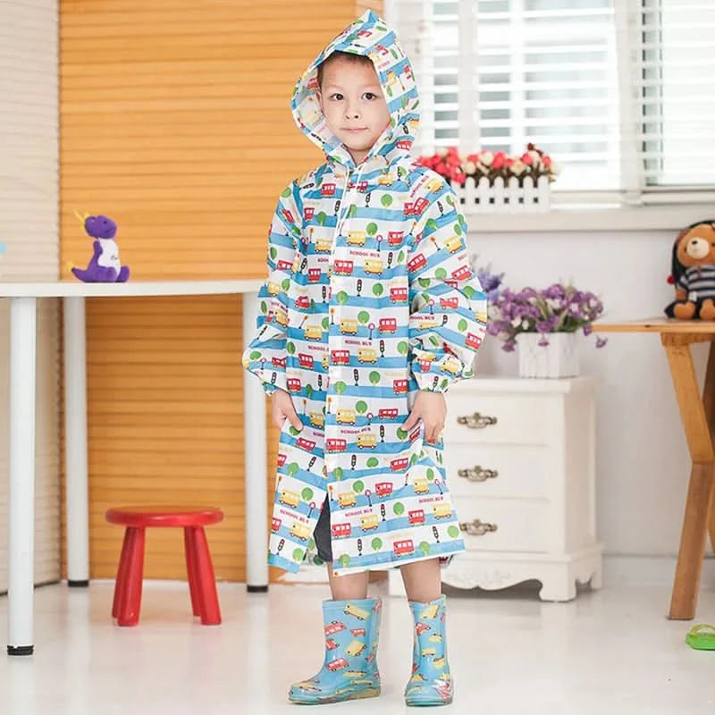 Children Raincoat Kids for Girls Boys Cute Waterproof Child Rain Coat