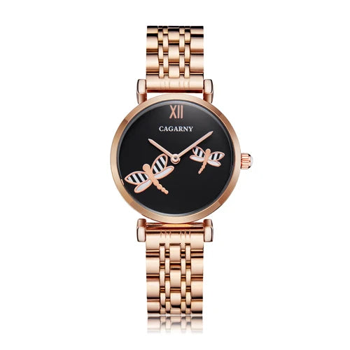 Dropshipping Rose Gold Stainless Steel Bracelet Watch