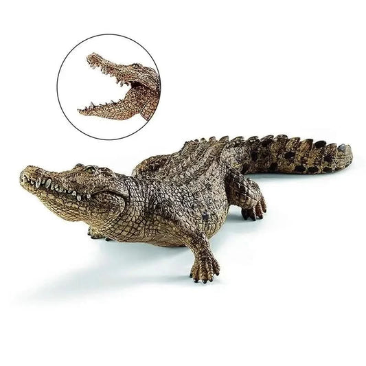 Alligator Action Figure Toy Kids Crocodile Toy With Movable Jaw Wildlife Animals