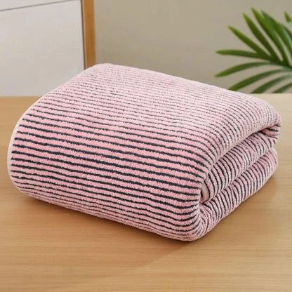 70x140cm Bamboo Charcoal Coral Velvet Bath Towel for Adult Soft Absorbent