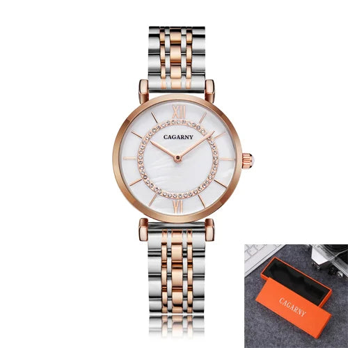 Dropshipping Rose Gold Stainless Steel Bracelet Watch