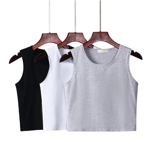 Fitness Skinny Cotton Tank Top Women 2024 New Female Tight Vest Tank Tops