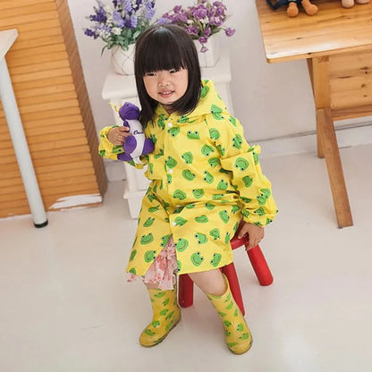 Children Raincoat Kids for Girls Boys Cute Waterproof Child Rain Coat