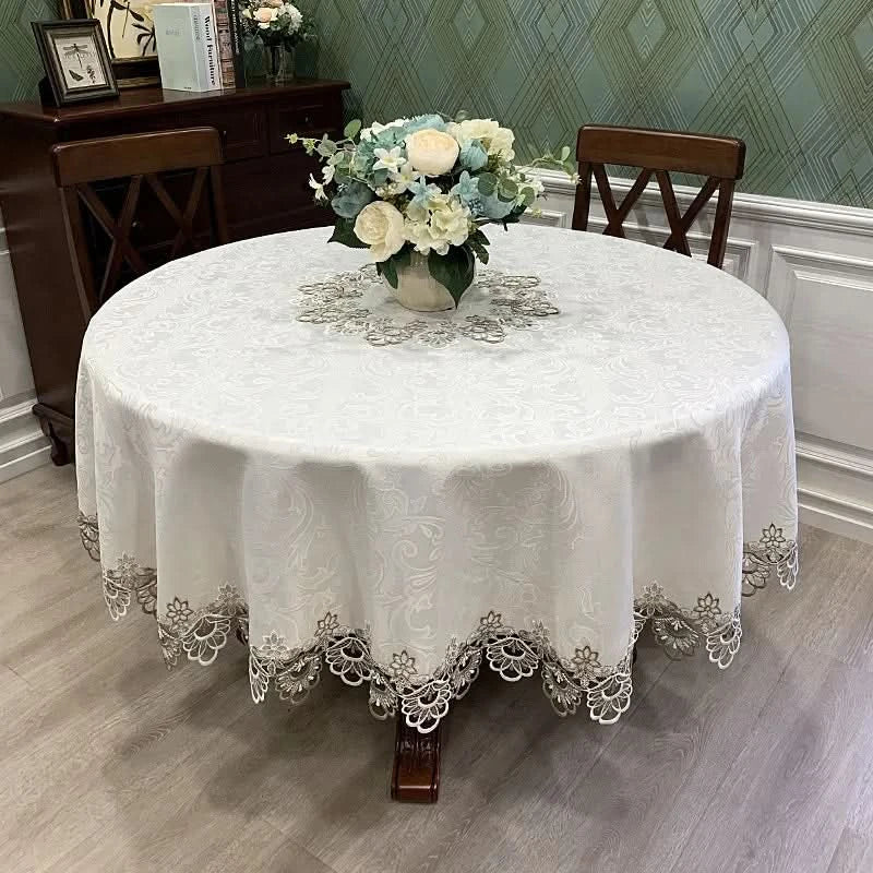 Round TableCloth Art Household Lace Round Table European Table