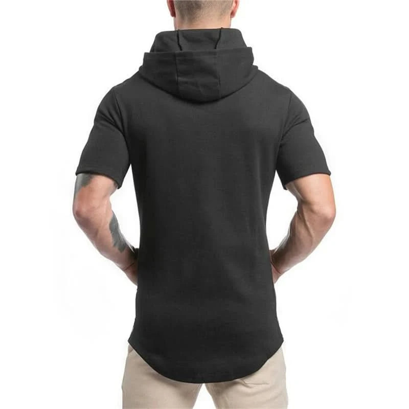 Mens Bodybuilding Hoodies Men Gyms Sleeve Fitness T Shirt Pullover