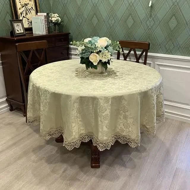 Round TableCloth Art Household Lace Round Table European Table