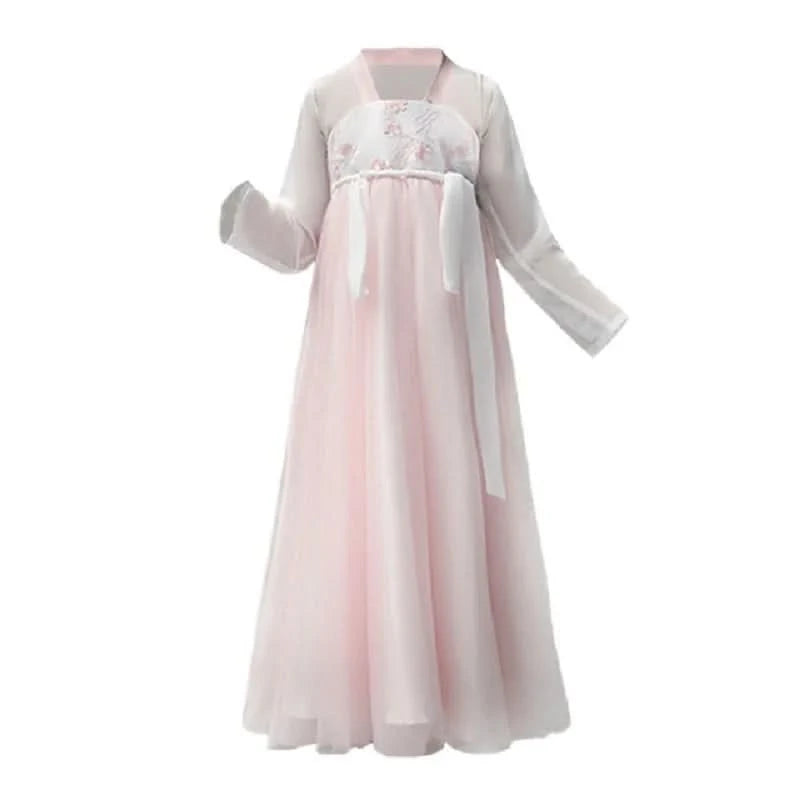 Kids Hanfu Chinese Hanfu Skirt Fairy Pink Hanfu Chinese Ancient Costume