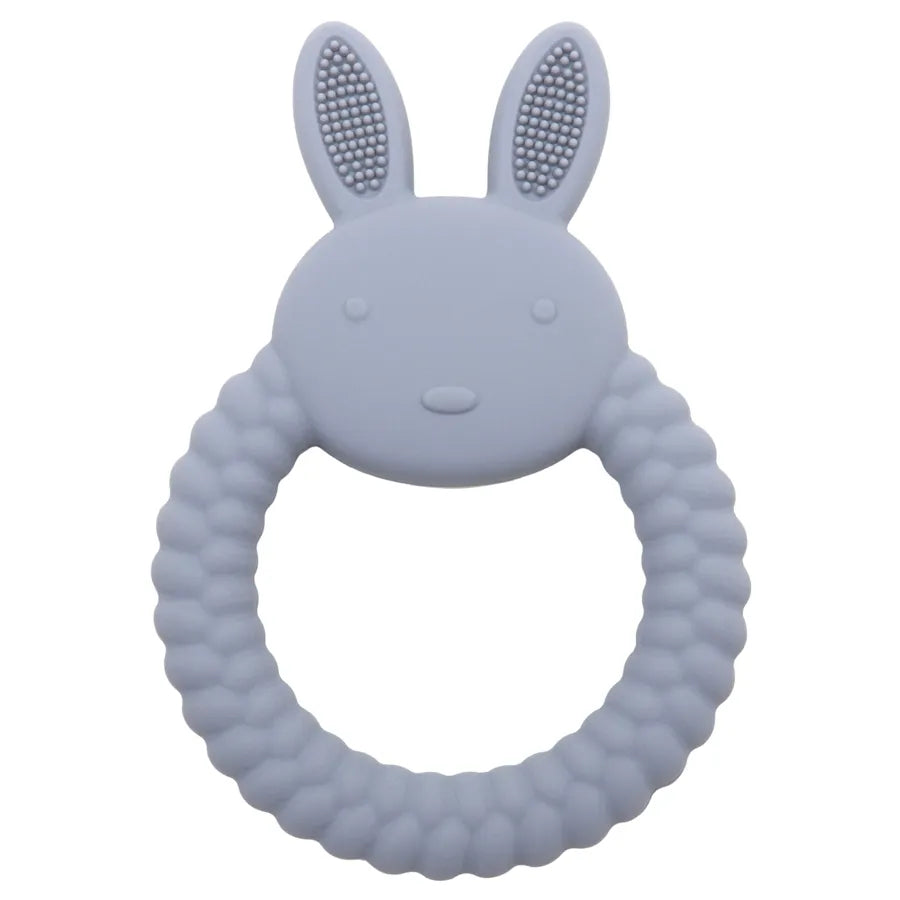 1Pcs Baby Teether Silicone Toy BPA Free Cartoon Rabbit Nursing