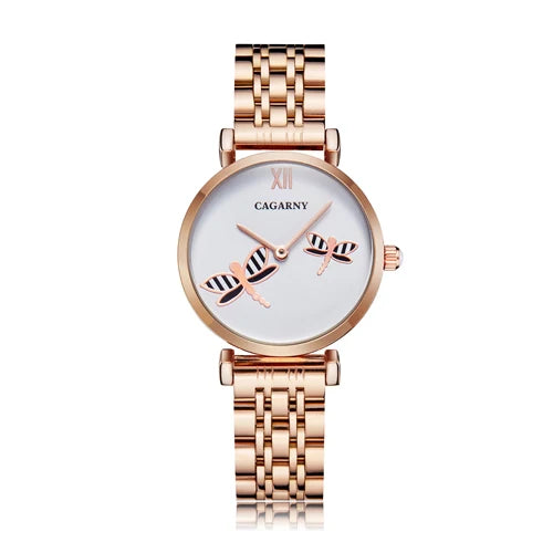 Dropshipping Rose Gold Stainless Steel Bracelet Watch