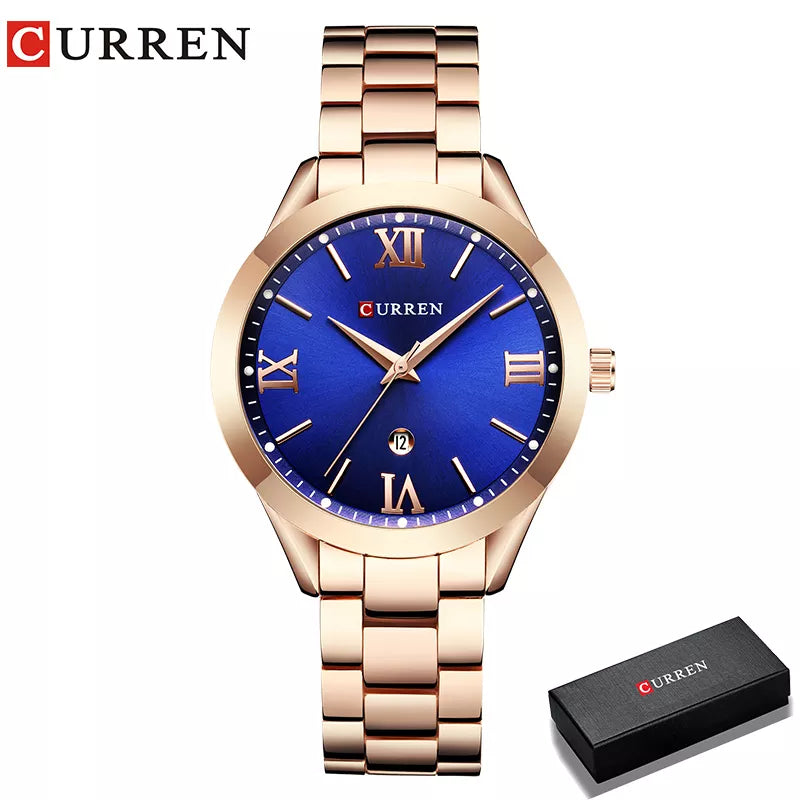 CURREN Watch Women Watches Ladies 9007 Steel Women's Bracelet Watches