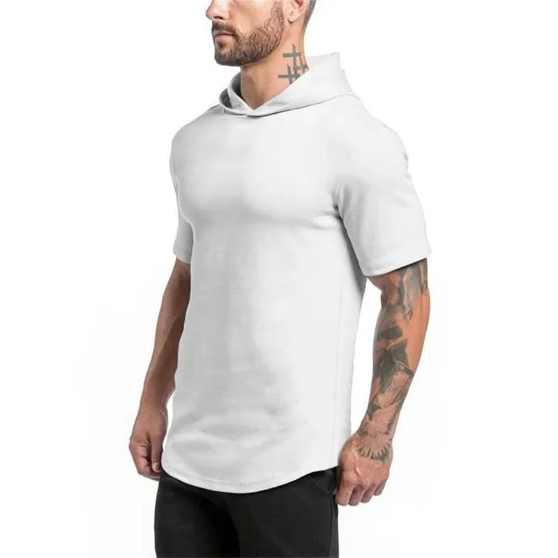 Mens Bodybuilding Hoodies Men Gyms Sleeve Fitness T Shirt Pullover