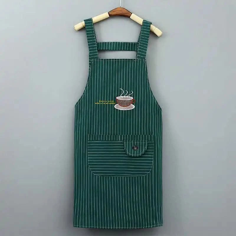 2pcs Apron Household Kitchen Home and Abroad Women Work Clothes Kitchen