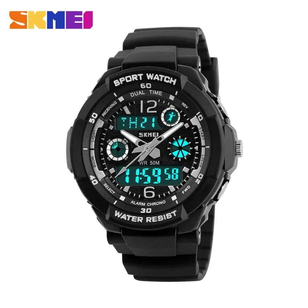 SKMEI Kids Watches Anti-Shock 5Bar Waterproof Outdoor Sport Children Watches