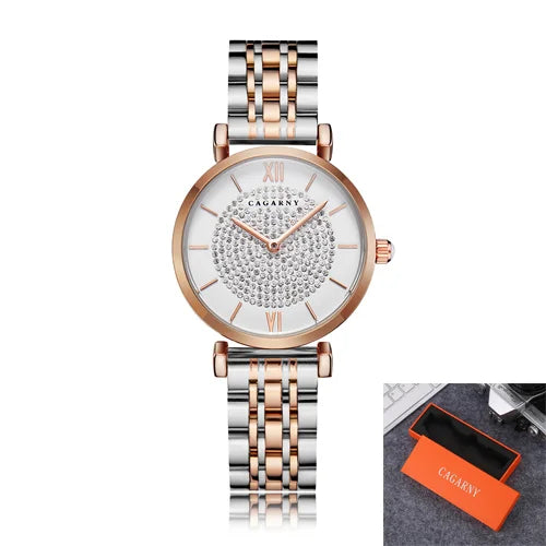 Dropshipping Rose Gold Stainless Steel Bracelet Watch