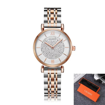 Dropshipping Rose Gold Stainless Steel Bracelet Watch