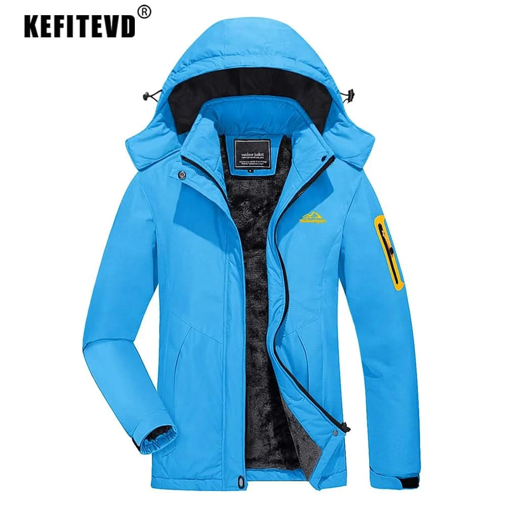 KEFITEVD Winter Ski Snowboard Warm Jacket Outdoor Hiking Camping Windbreaker