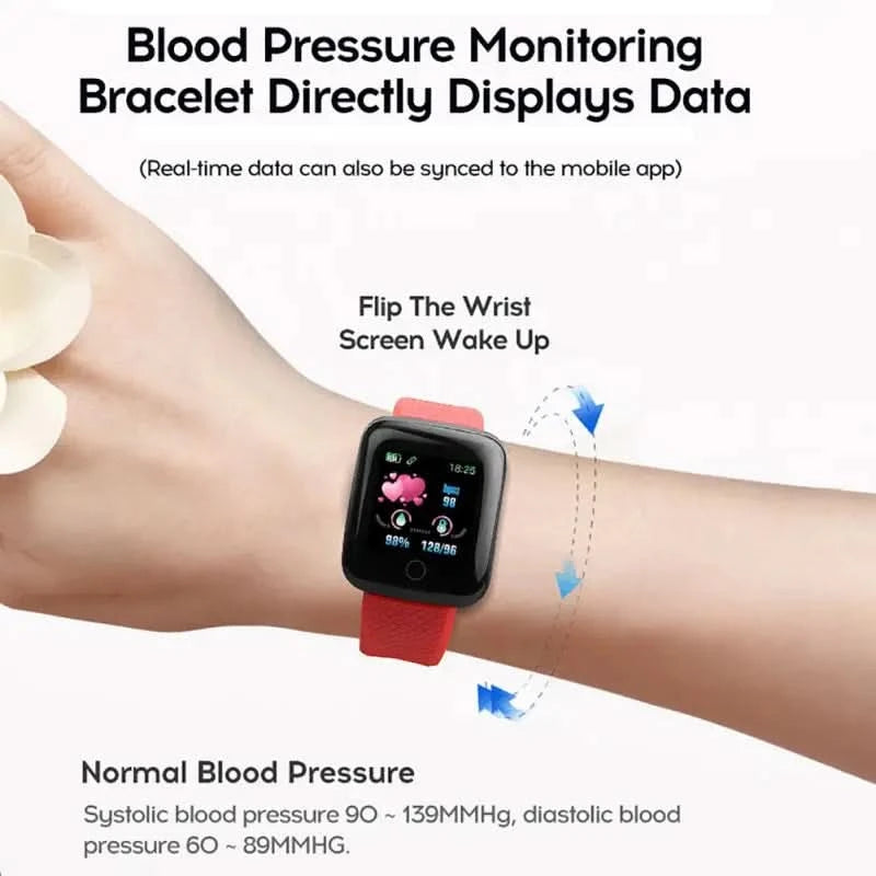 D13 Heart Rate Blood Pressure Watch Smartwatch