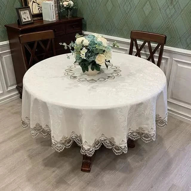 Round TableCloth Art Household Lace Round Table European Table