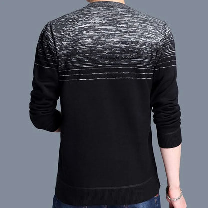 Designer Pullover Striped Men Sweater Mens Thick Winter Warm Jersey