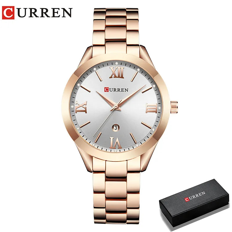 CURREN Watch Women Watches Ladies 9007 Steel Women's Bracelet Watches