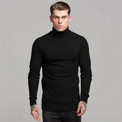 Men's T-Shirt Sweater O-Neck Slim Fit Knittwear Mens Long Sleeve Pullovers