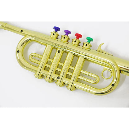 Trumpet Toy With 3 Colored Keys Musical Instrument Gift for Children