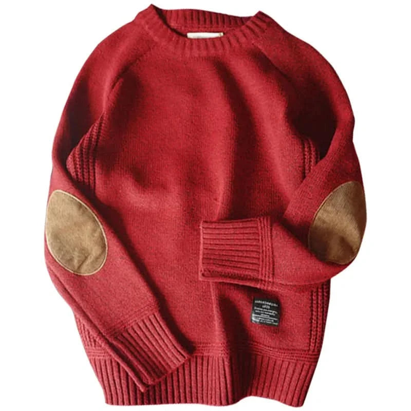 Men Pullover Sweater Fashion Patch Designs Oversized KnittedHarajuku Streetwear