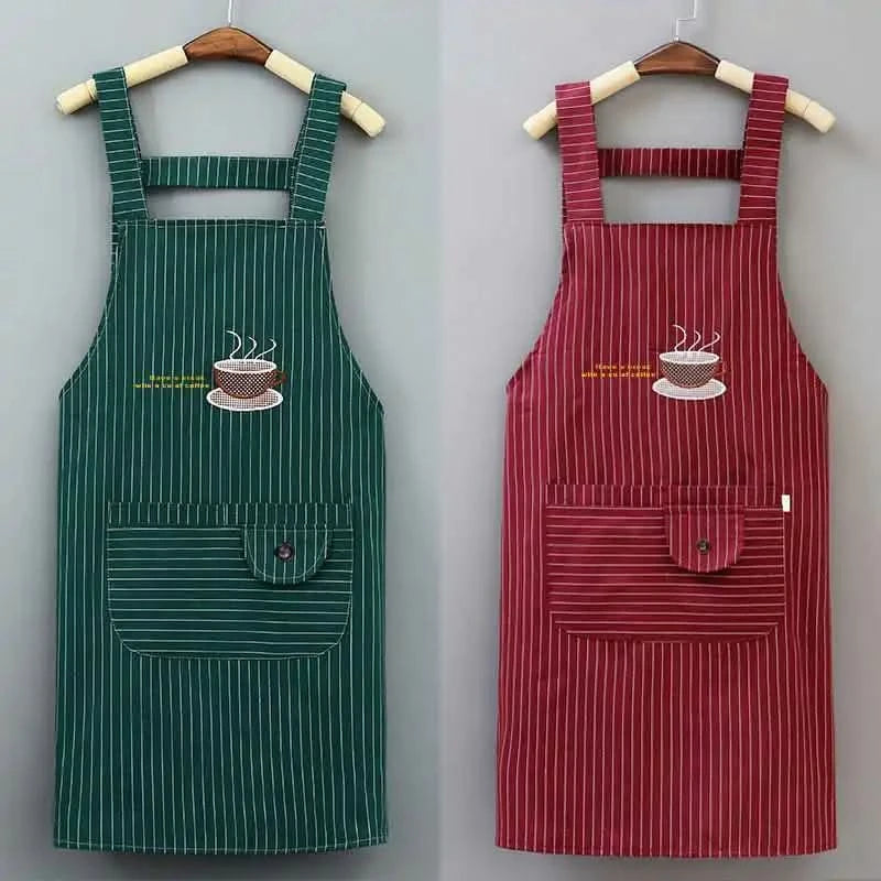 2pcs Apron Household Kitchen Home and Abroad Women Work Clothes Kitchen