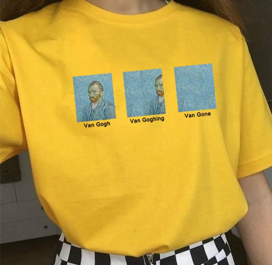 Kuakuayu HJN Van Gogh Van Goghing Van Gone Meme Funny T-Shirt