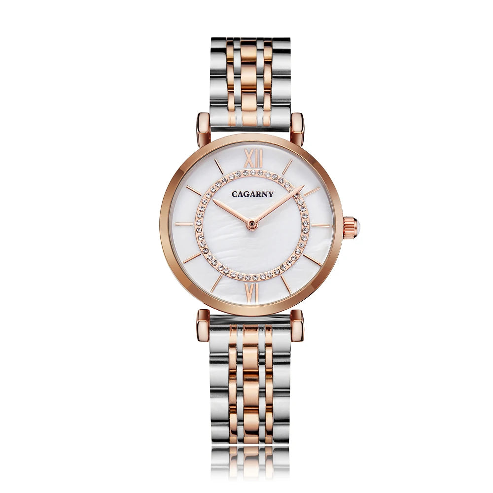 Dropshipping Rose Gold Stainless Steel Bracelet Watch