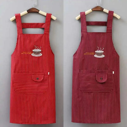 2pcs Apron Household Kitchen Home and Abroad Women Work Clothes Kitchen