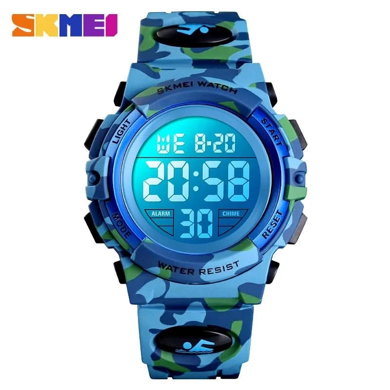 SKMEI Military Kids Sport Watches 50M Waterproof Electronic Wristwatch