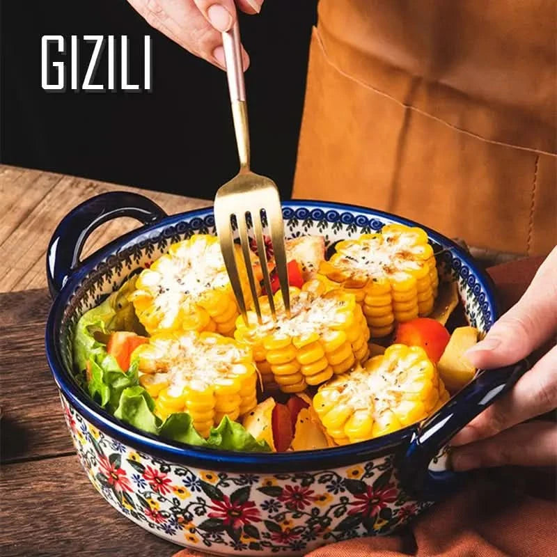 Ceramic  Household  Bakeware Noodle Bowl  Pot Household Kitchen Utensils